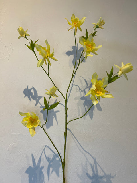 Akelei bloemen tak 104 cm geel