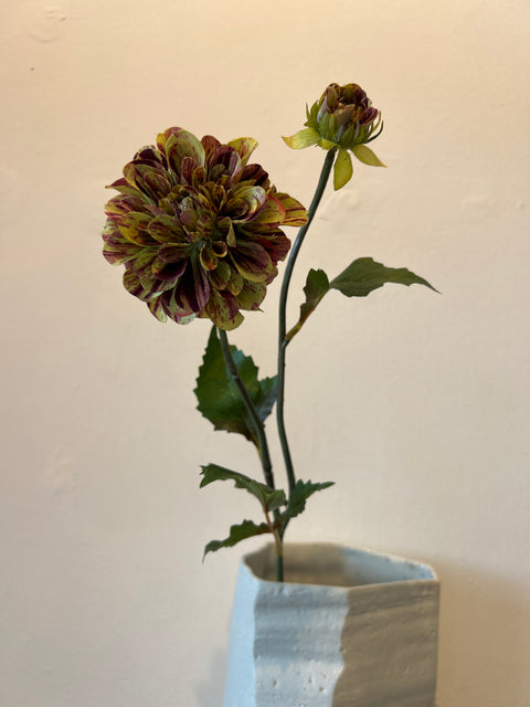 Dahlia bloem + klein groen 49 cm