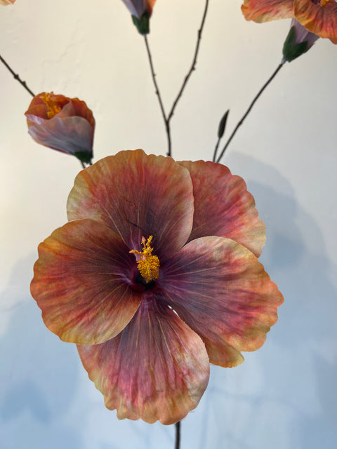 Hibiscus groot oranje 112 cm