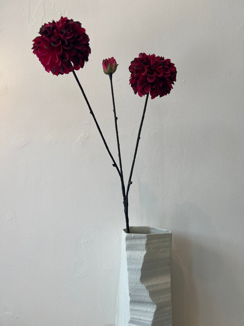 Dahlia x3 donker rood 75 cm