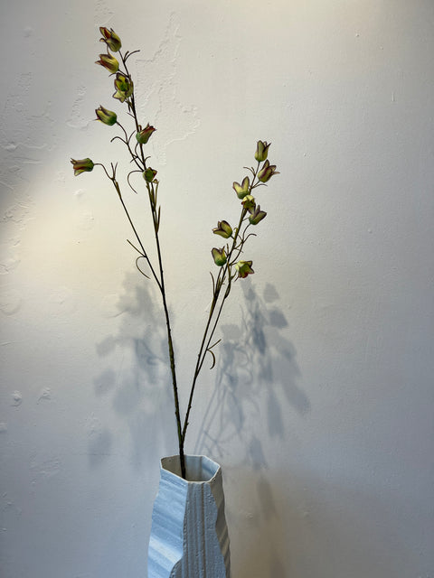 Campanula tak groen/roze 107 cm