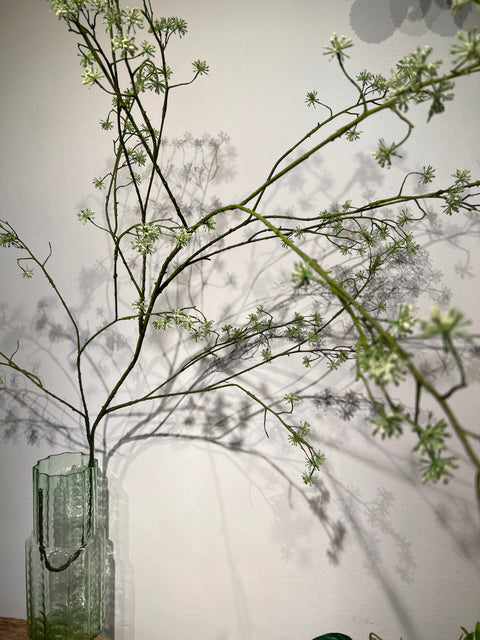 Dille tak groen/witte bloempjes 160 cm