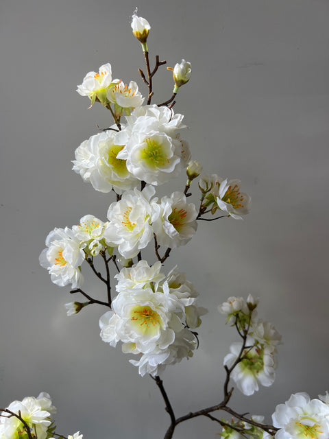 Bloesemtak creme/groen 91 cm