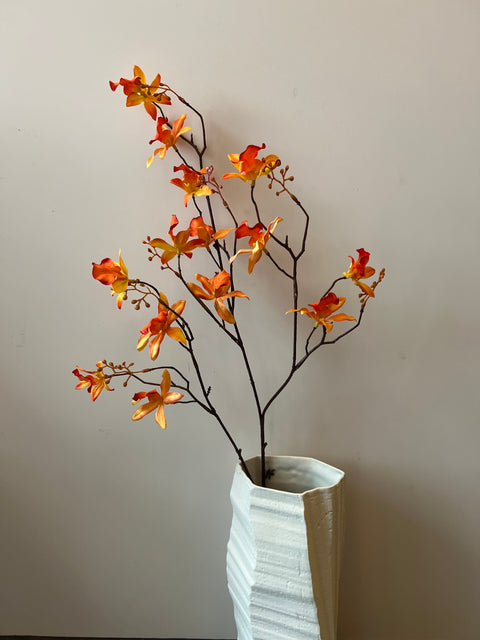 Orchidee Cymbidium oranje 90 cm