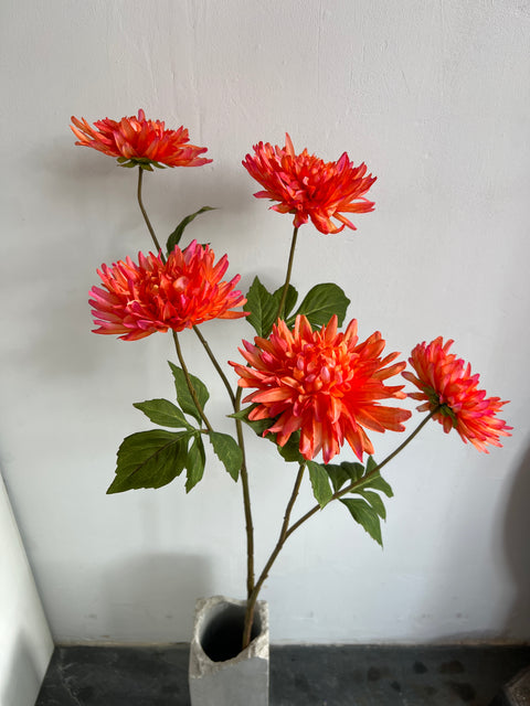 Chrysant mum spray 105 cm coral
