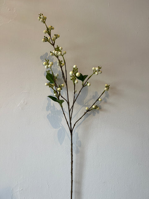 Bessentak wit (sneeuwbes) 90 cm