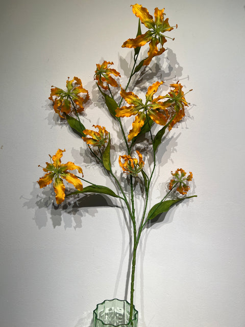 Gloriosa spray large  oker  126 cm