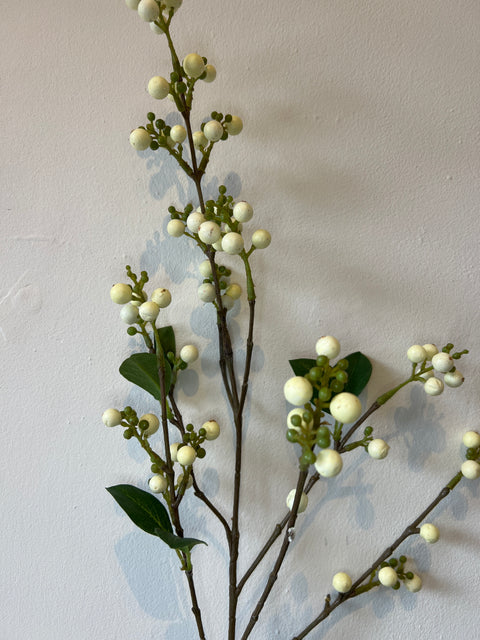 Bessentak wit (sneeuwbes) 90 cm