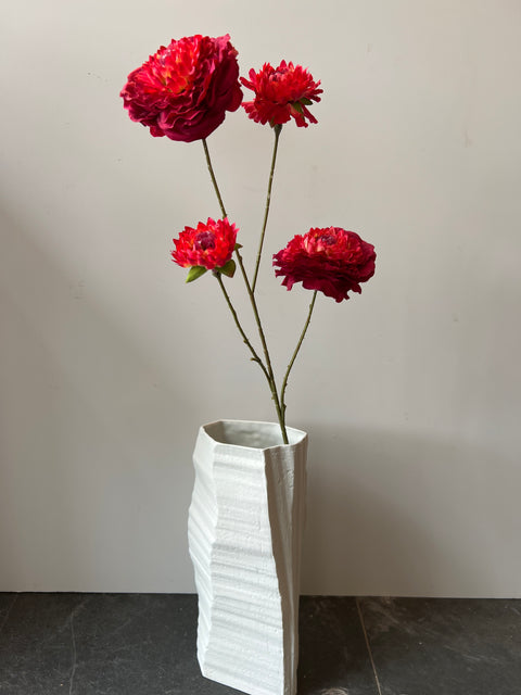 Zinnia tak x4 70 cm rood