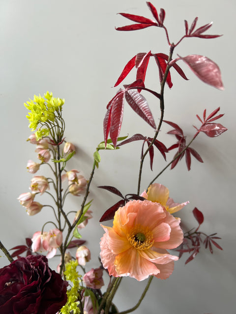 2 Boeket zijden bloemen 'Winter Vibes'