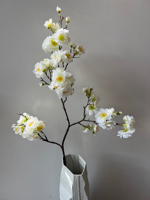 Bloesemtak creme/groen 91 cm