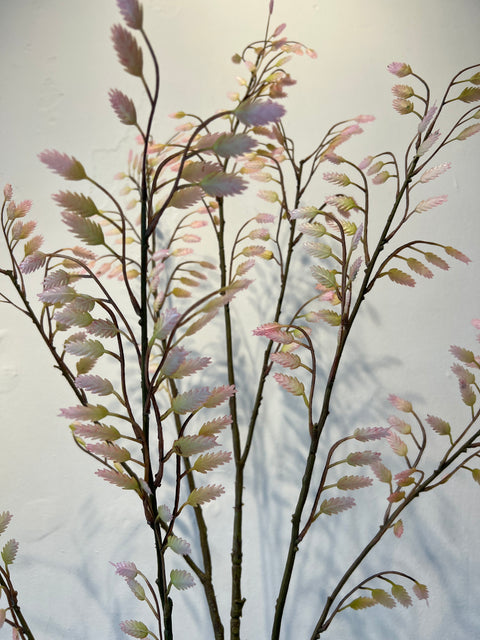 Gras aren tak groot creme/roze 139 cm