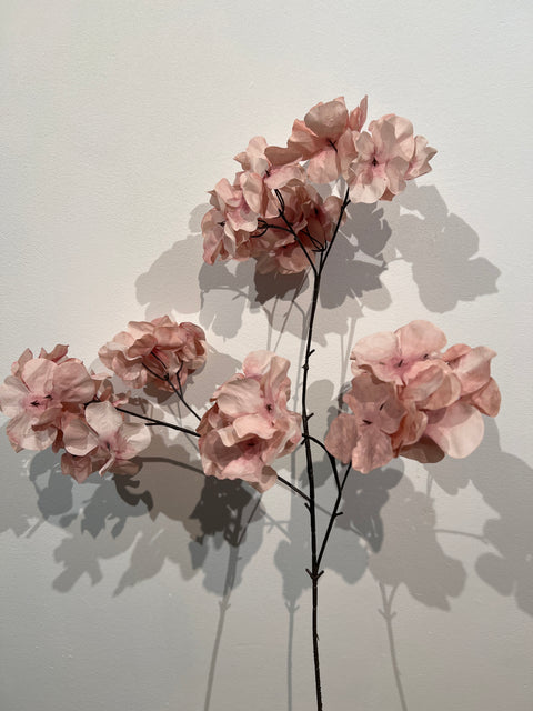 Hortensia wild spray oud roze 85 cm