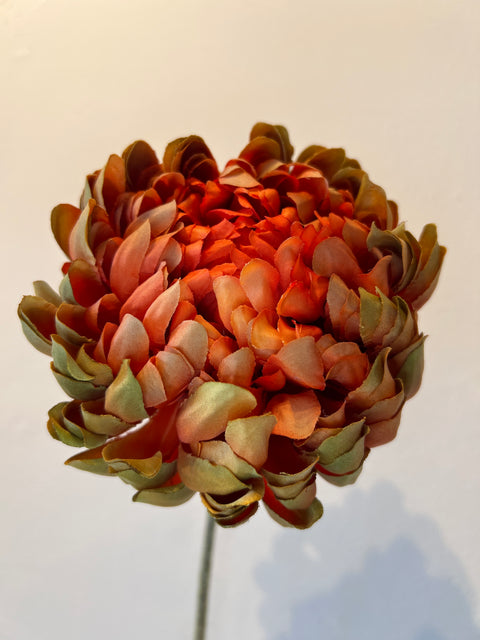 Chrysant Large Mum oranje/groen 69 cm