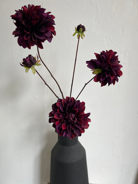 Dahlia spray 89 cm Capitol Bordeaux