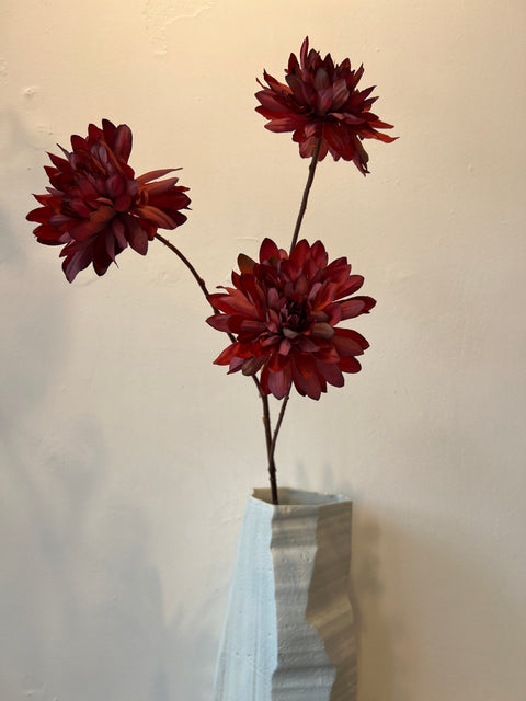 Dahlia x3 oranje/koraal 70 cm