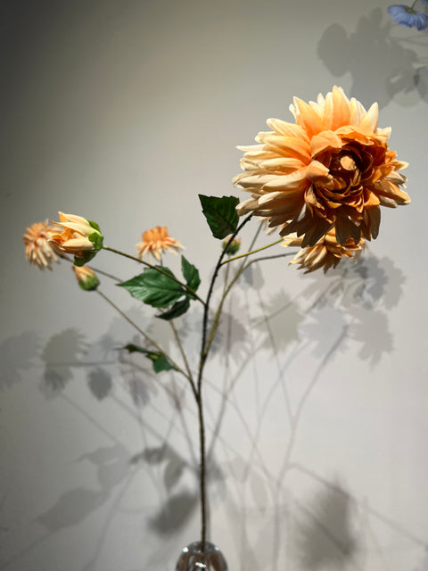 Dahlia spray groot yellow 126 cm