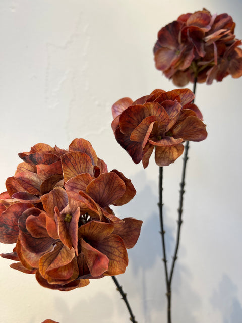 Hortensia spray x 6 oranje 100 cm