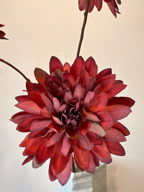 Dahlia x3 oranje/koraal 70 cm