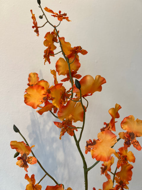 Orchidee oranje 90 cm