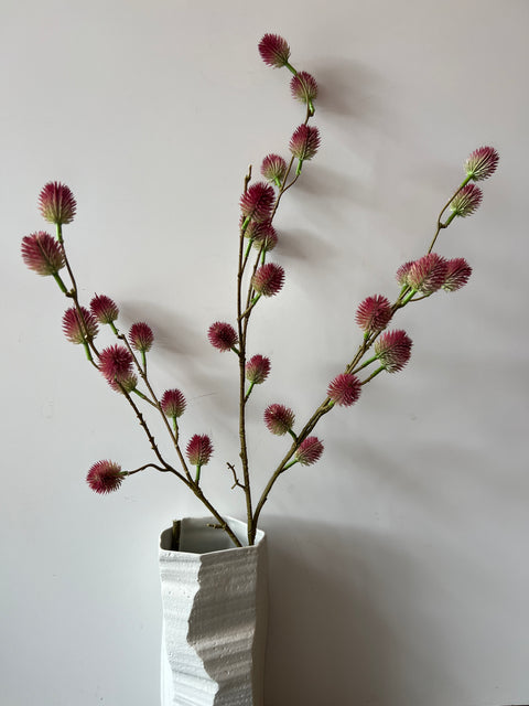 Distel bollen spray fuchsia 120 cm