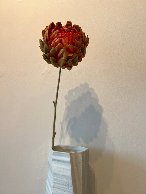 Chrysant Large Mum  oranje/groen  69 cm