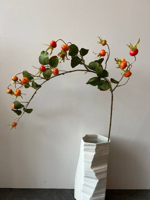 Rozenbottel tak 105  cm oranje/geel ronde bottels