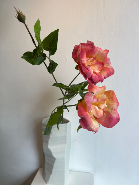 Roos liza spray x3  peach  80 cm