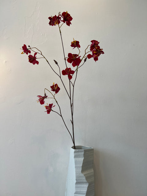 Bloesem spray rood 94 cm
