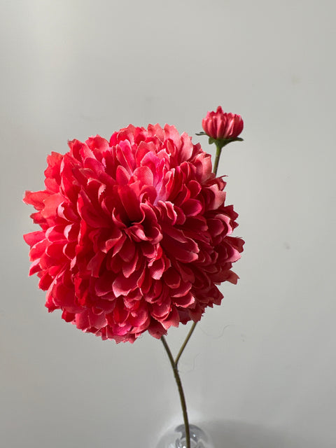 Chrysant mum spray 63 cm zalm