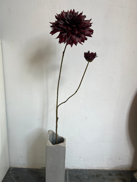 Dahlia bloem groot 102 cm bordeaux