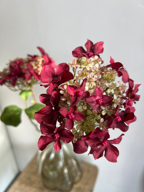 Hortensia branch rood 70 cm