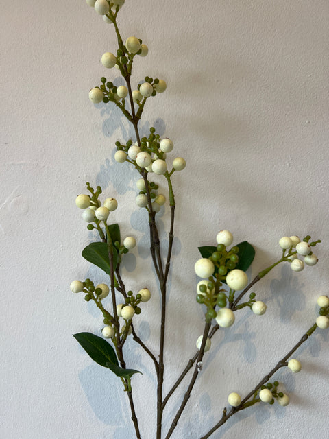 Bessentak wit (sneeuwbes) 90 cm