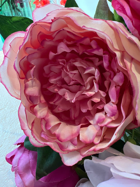 Pioenroos tak x1 roze 70cm