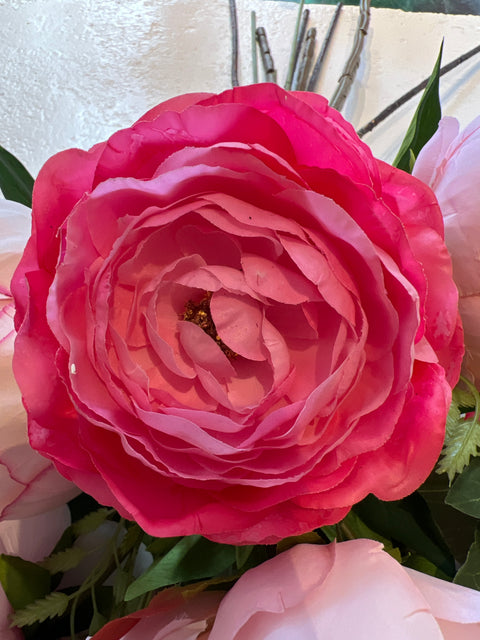 Ranonkel tak 65 cm donker roze