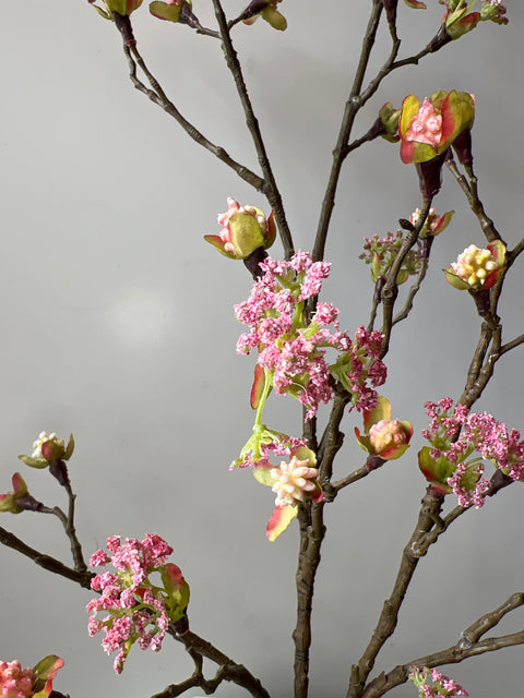 Esdoorn tak knopen roze  110 cm