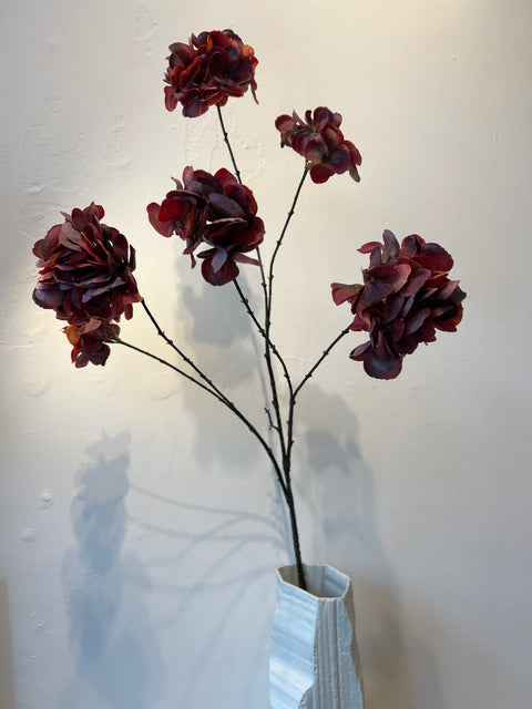 Hortensia spray x 6 bordeaux 100 cm