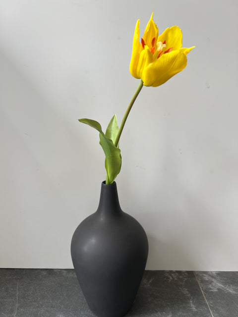 Tulp frans  48 cm geel