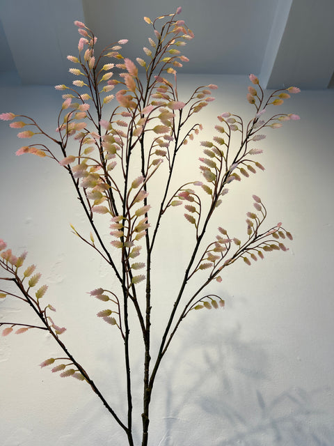 Gras aren tak groot creme/roze  139 cm