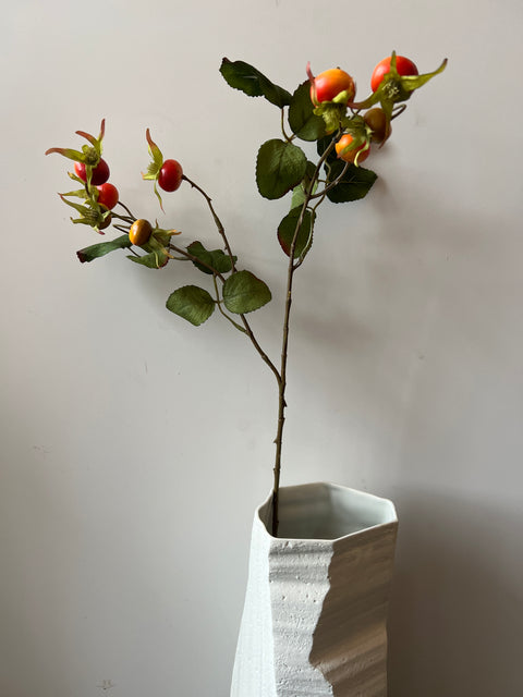 Rozenbottel tak 60 cm oranje/geel ronde bottels