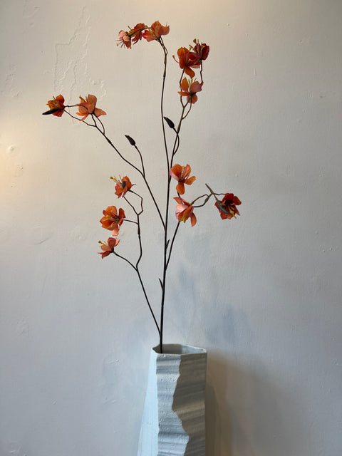 Bloesem spray oranje 94 cm