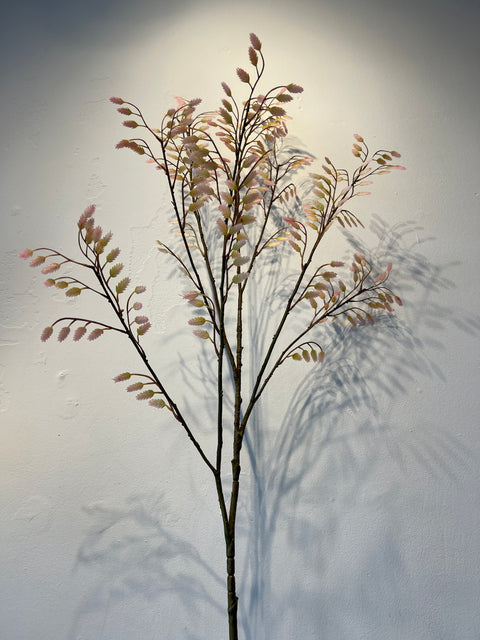 Gras aren tak groot creme/roze  139 cm
